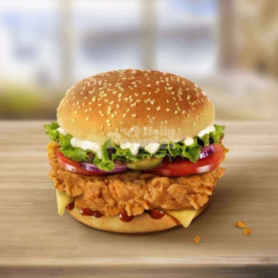 burger con pollo crujiente