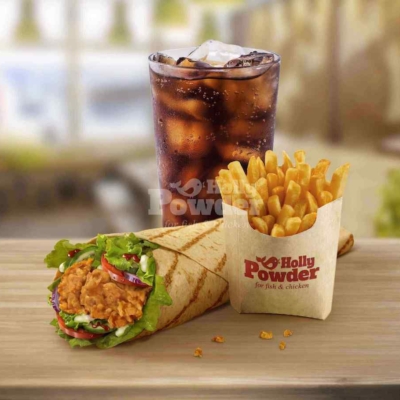 rollito con pollo crujiente como de kfc menú