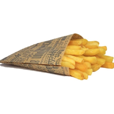 Bolsita pequeña para patatas fritas con letreros