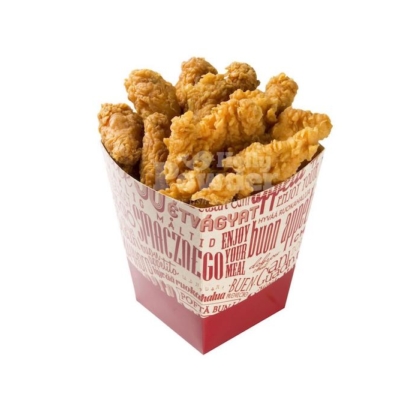 cubo con pollo al estilo americano