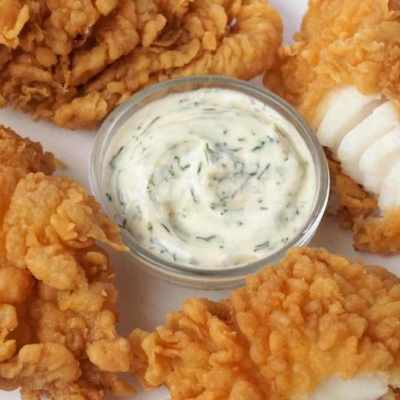rebozado fish and chips