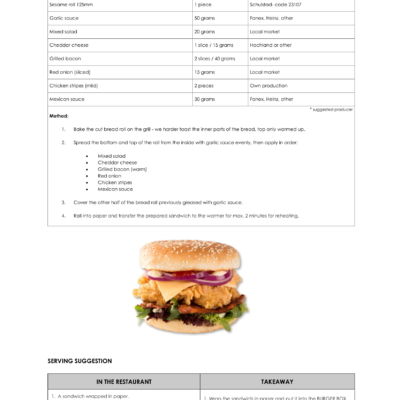Receta para burger con pollo extracrujiente