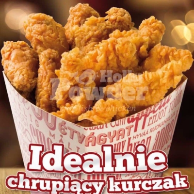 instrumentos de marketing con pollo crujiente