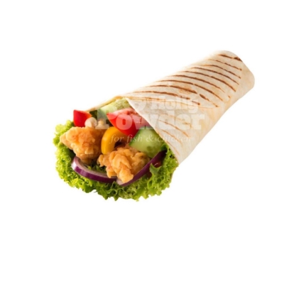 wrap con pollo crujiente