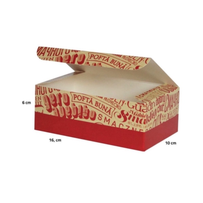 caja paqueña para pollo para llevar