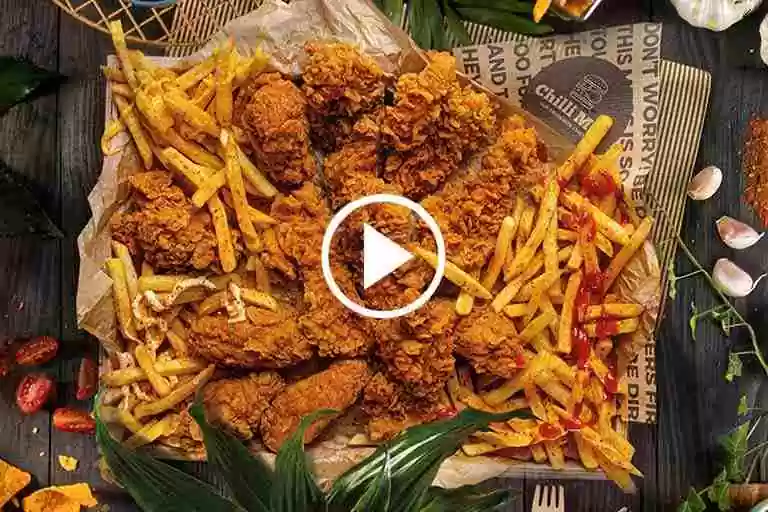 Poulet mit professioneller Pouletpanade